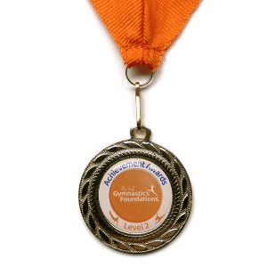 level 2 medals for the general gymnastics awards