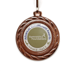 level 8 part 1 bronze medals pack of 10 for the advanced gymnastics award