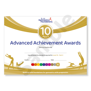 level 10 part 3 pack of 10 certificates