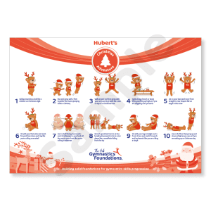 hubert the gymnast bear performing 10 pre school gymnastics skills
