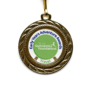 Hubert travel adventure gymnastics medal