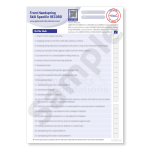 Front Handspring - Skill Specific A4 Download