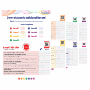 General Gymnastics Awards - Individual Tick Sheet Downloads