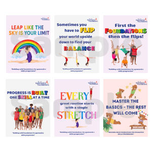 Gymnastics Posters with Inspirational Quotes