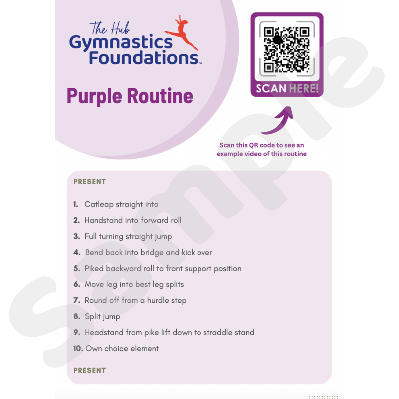Purple Routine Sample - Recreational Competition Floor Routine