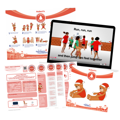 Hubert Christmas adventure poster, lesson plan and song