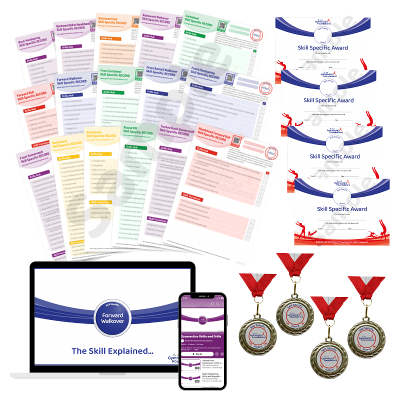 Skill Specific (1) Drills to learn basic and advanced gymnastics skills